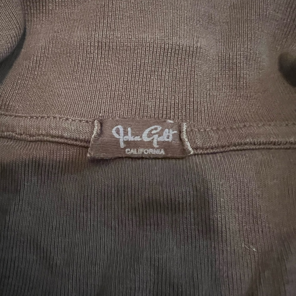 Pacsun Brandy Melville John Galt Brown Colleena tank top polo shirt collared - Picture 3 of 4